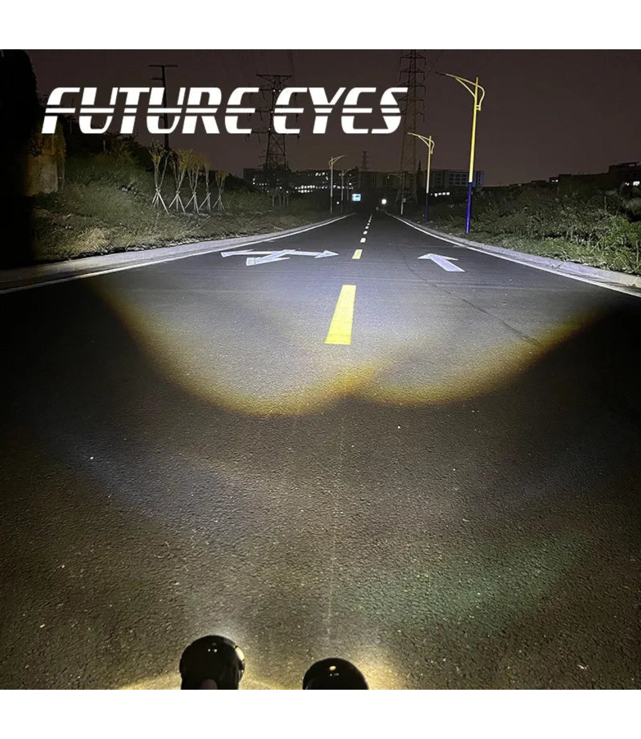 Future Eyes F 20-P Dual Colour Auxillary Lights - Motodrift