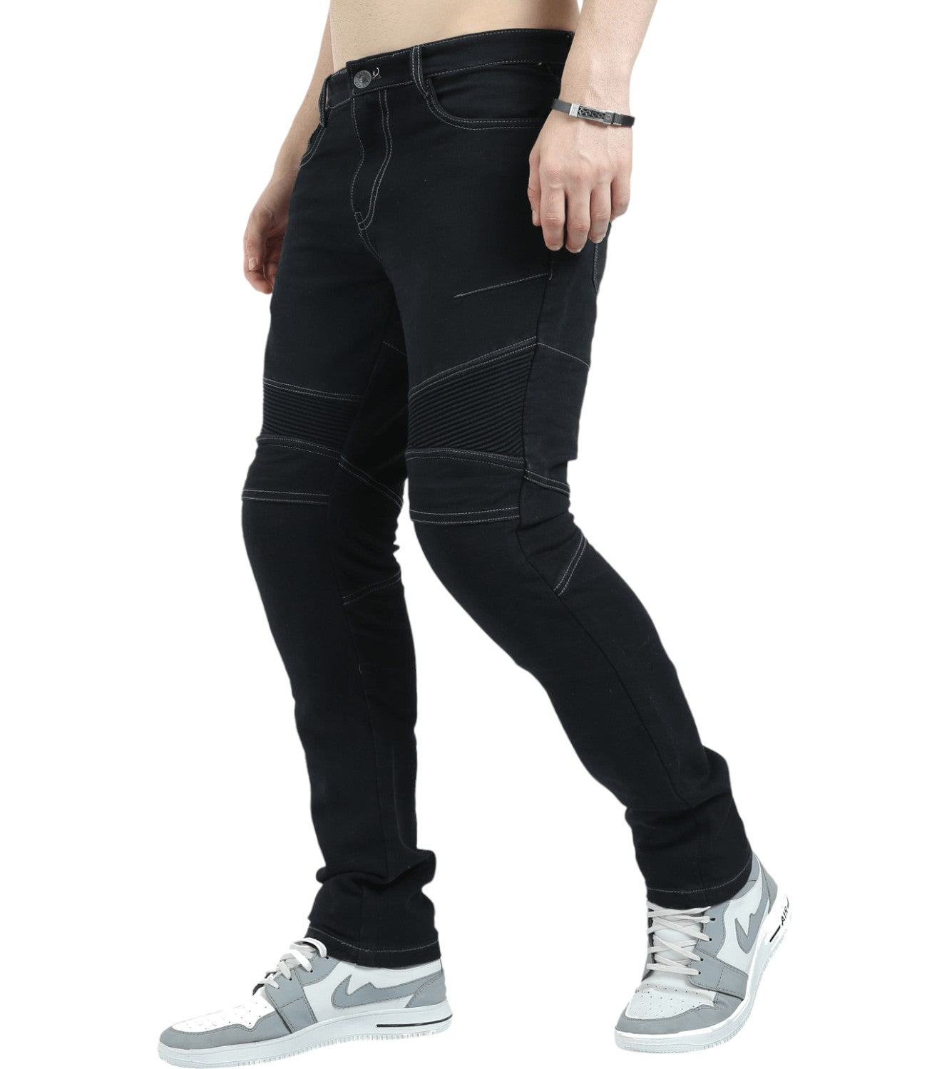 Solace GRAVEL Motorcycle Kevlar Denim (Black) - Motodrift