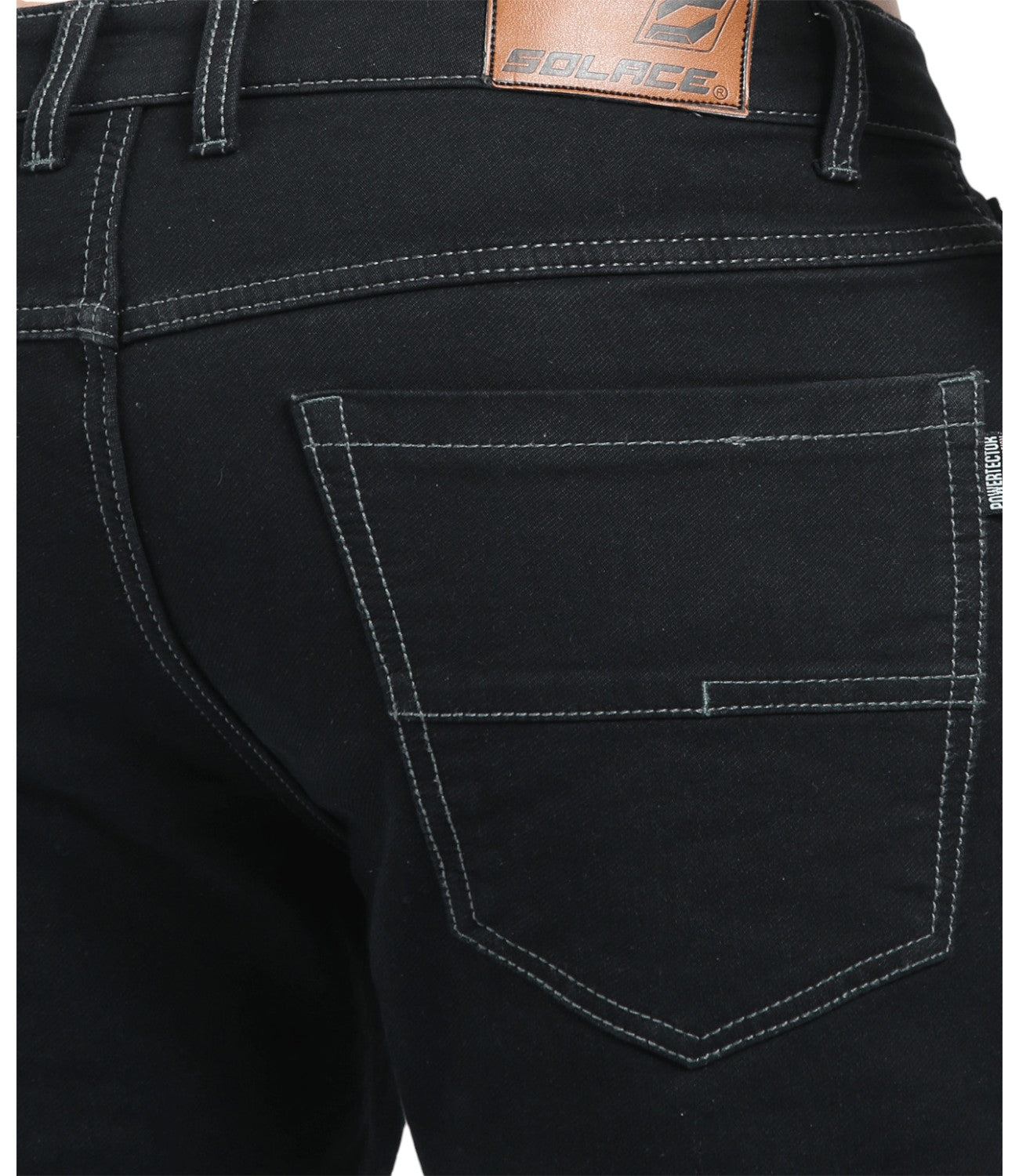 Solace GRAVEL Motorcycle Kevlar Denim (Black) - Motodrift