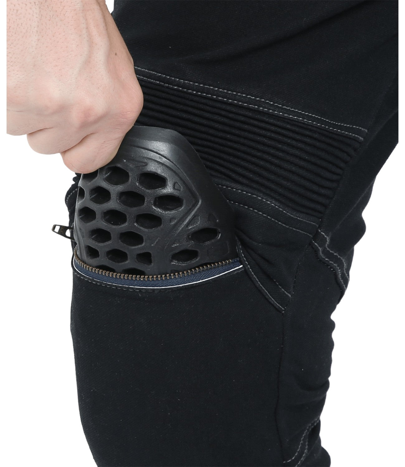 Solace GRAVEL Motorcycle Kevlar Denim (Black) - Motodrift