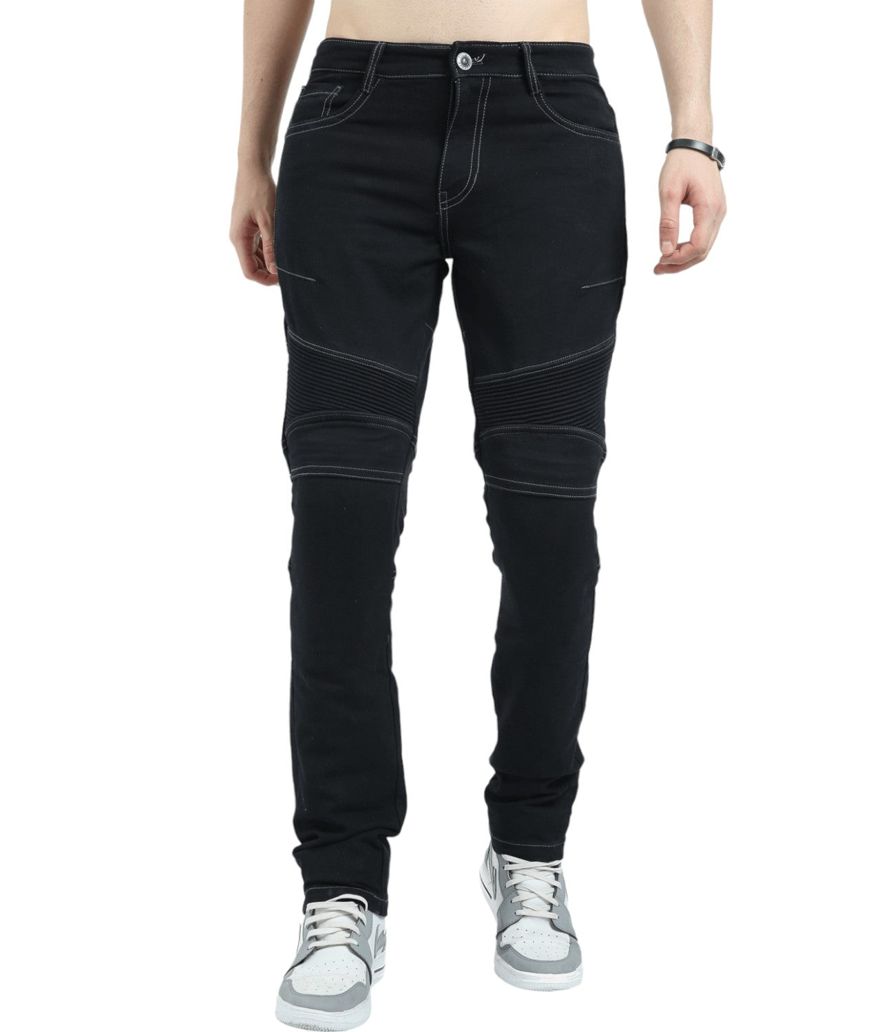 Solace GRAVEL Motorcycle Kevlar Denim (Black) - Motodrift