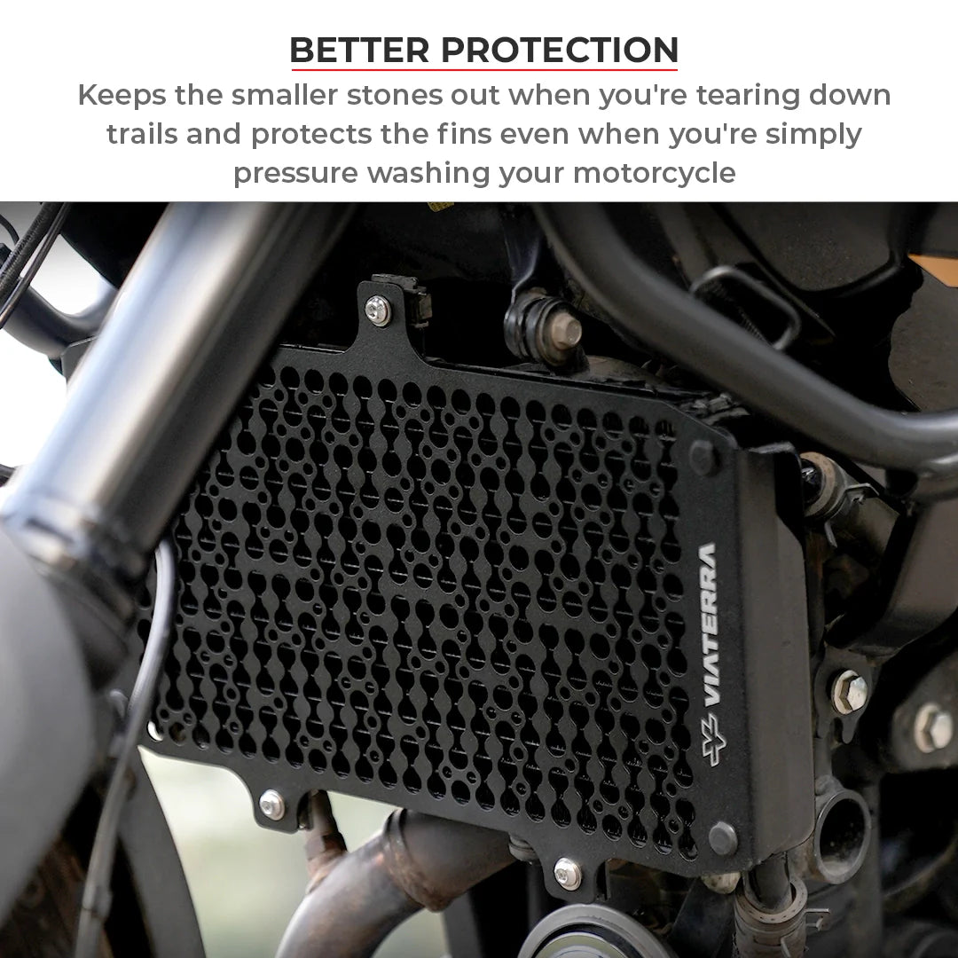 Viaterra Radiator Guard For Royal Enfield Guerrilla / Himalayan 450 - Motodrift