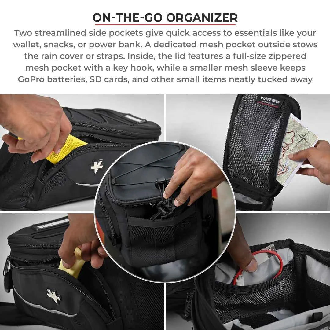 Viaterra Ace Magnetic Motorcycle Tank Bag