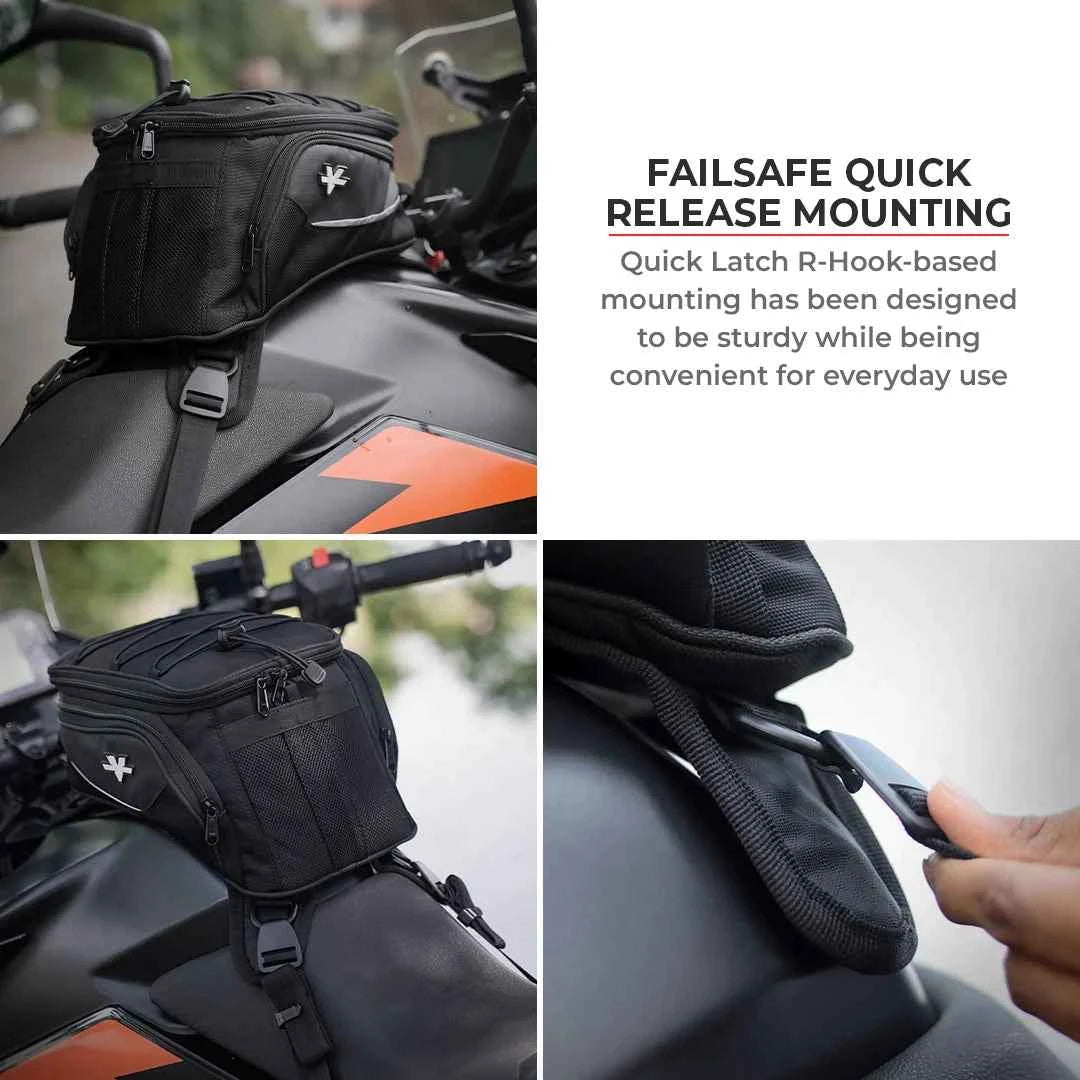 Viaterra Ace Universal Motorcycle Tank Bag (Strap Based)