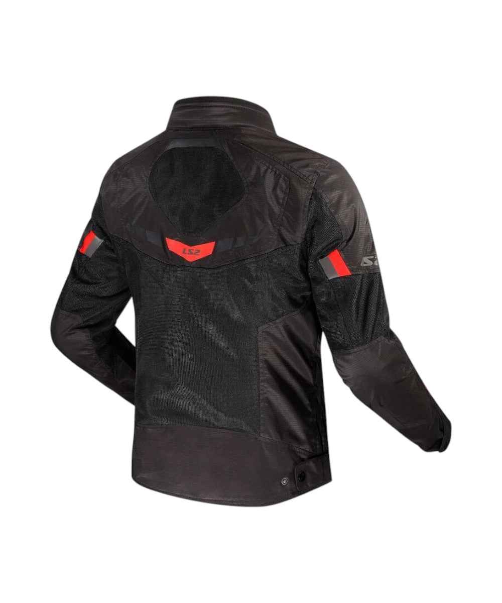 LS2 Garda Air Lady Riding Jacket - Black Red