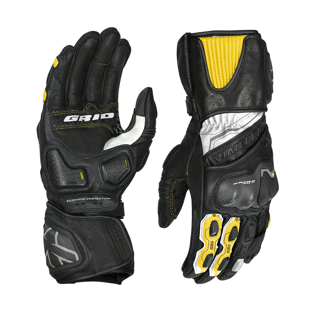 VIATERRA GRID MK3 – Full Gauntlet Riding Gloves - Motodrift