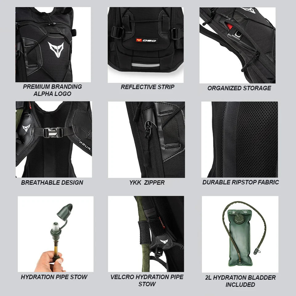 DSG Aqua 2L Hydration Bag - Motodrift
