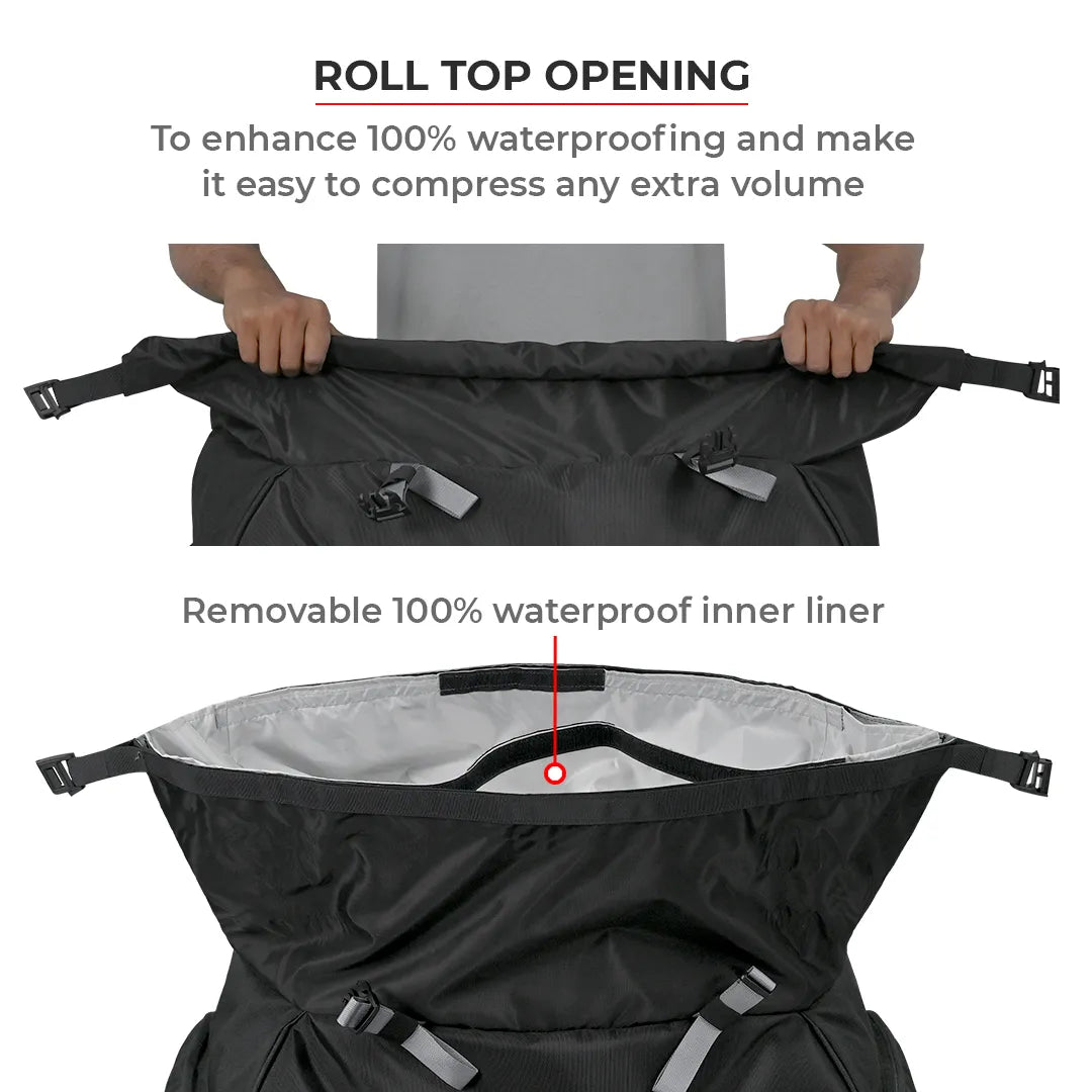 VIATERRA RTW Series - Hammerhead 75 Universal Motorcycle Tailbag - Motodrift