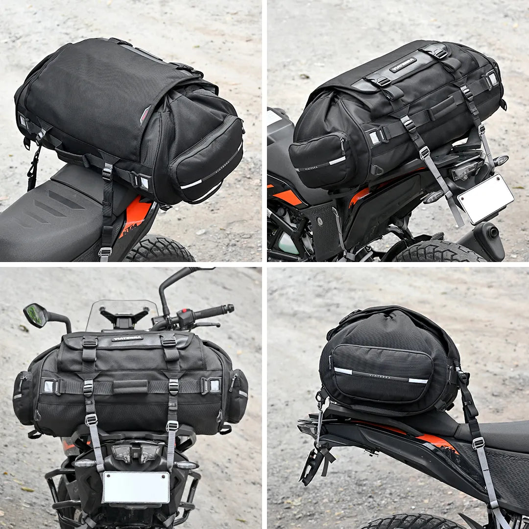 VIATERRA RTW Series - Hammerhead 75 Universal Motorcycle Tailbag - Motodrift