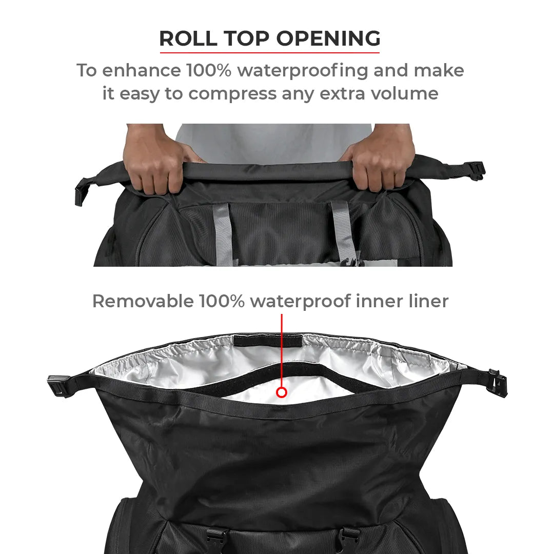 VIATERRA RTW SERIES - Hammerhead 45 Universal Motorcycle Tailbag - Motodrift