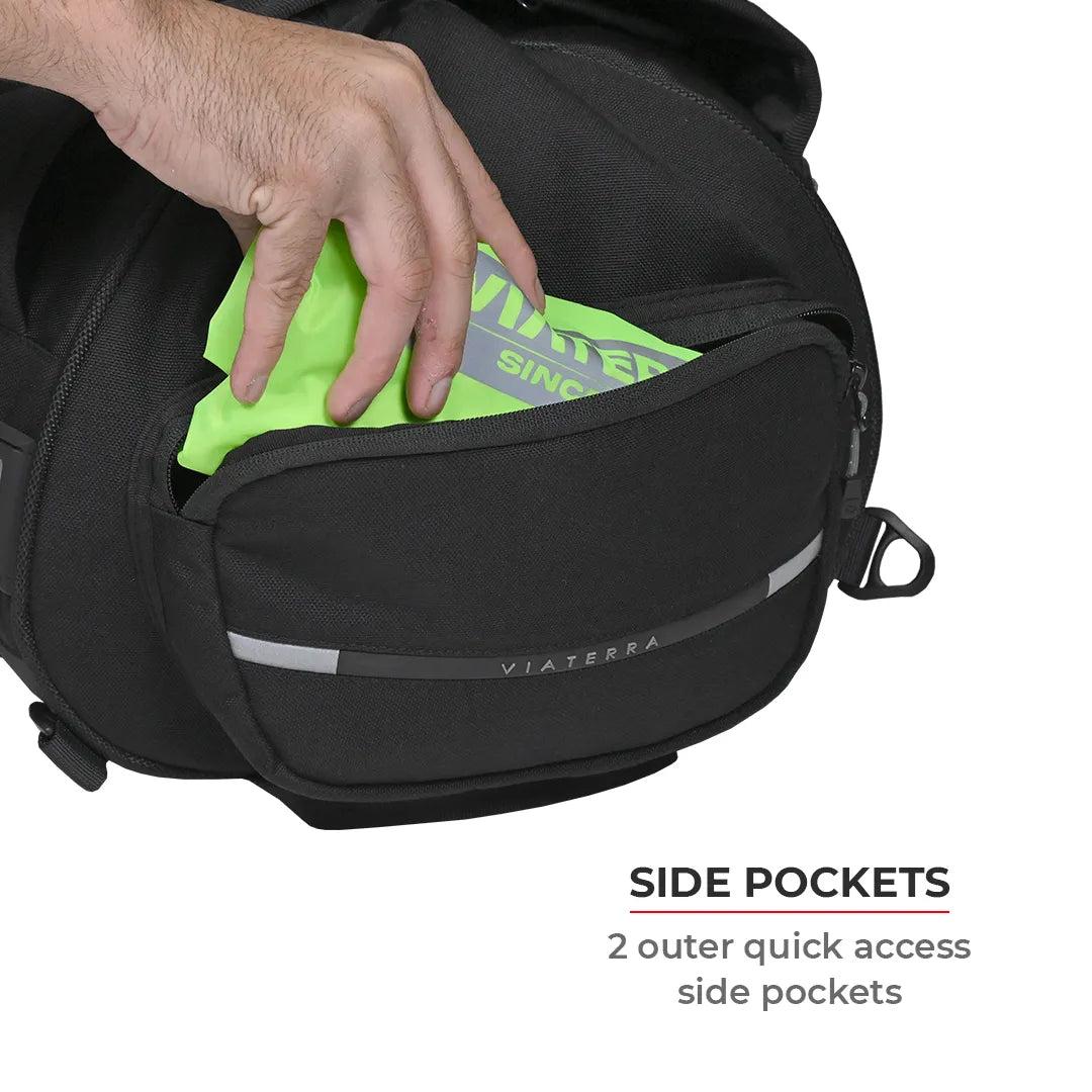 VIATERRA RTW SERIES - Hammerhead 45 Universal Motorcycle Tailbag - Motodrift