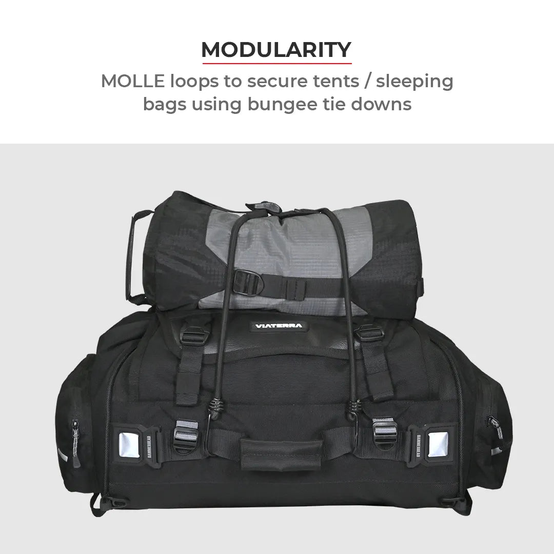 VIATERRA RTW SERIES - Hammerhead 45 Universal Motorcycle Tailbag - Motodrift