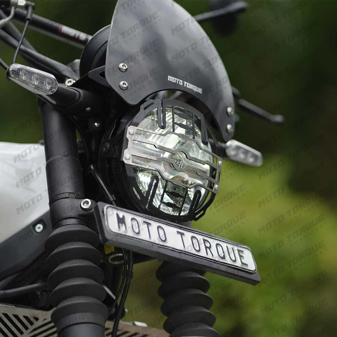 Moto Torque Headlight Guard For Royal Enfield Guerrilla 450 - Motodrift