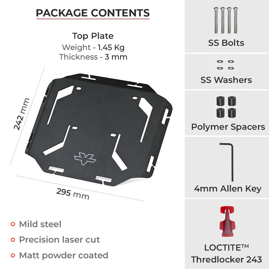 Viaterra Quick Mount Rear Rack For Royal Enfield Himalayan 450 - Motodrift