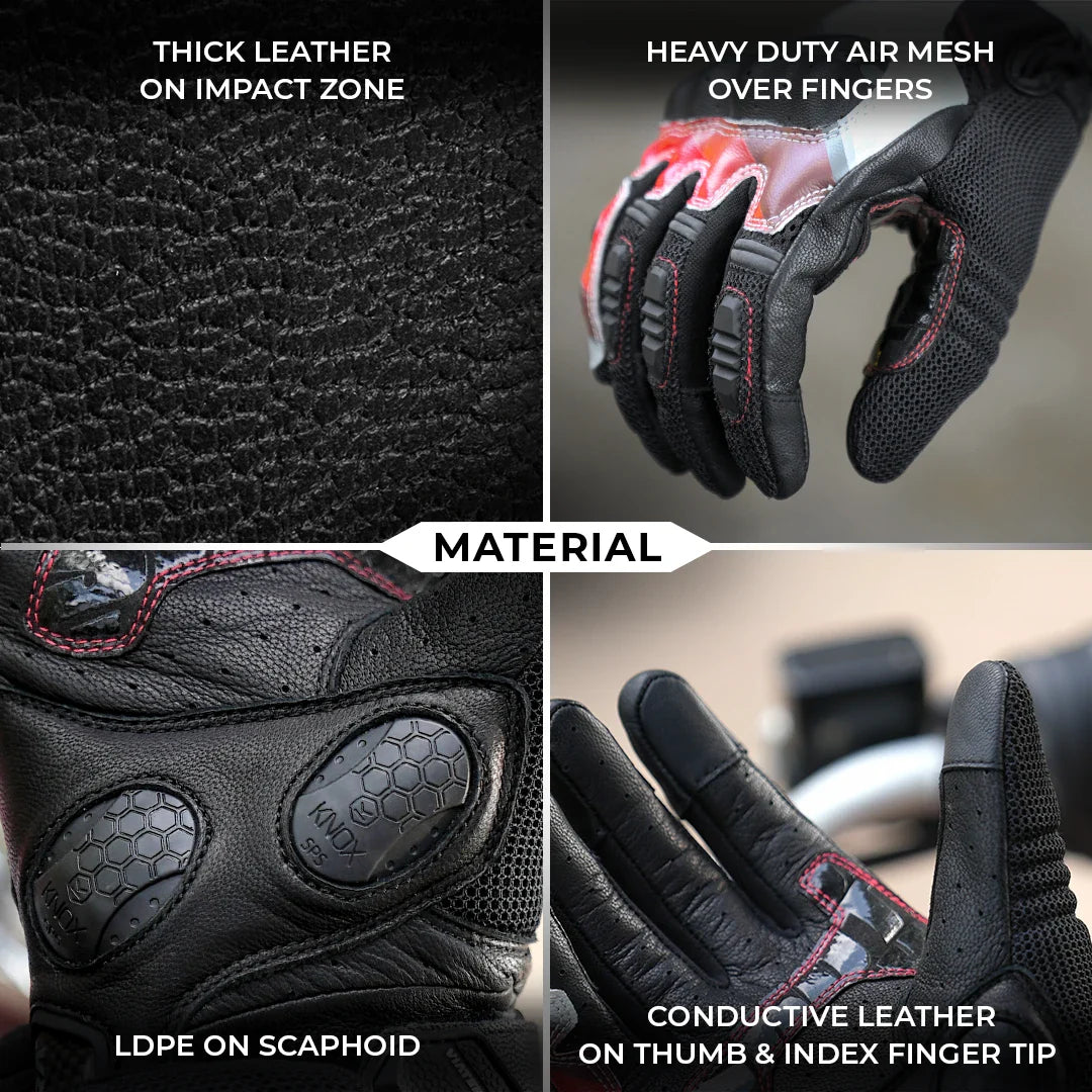 Viaterra Holeshot Pro Semi-Gauntlet Riding Gloves - Motodrift