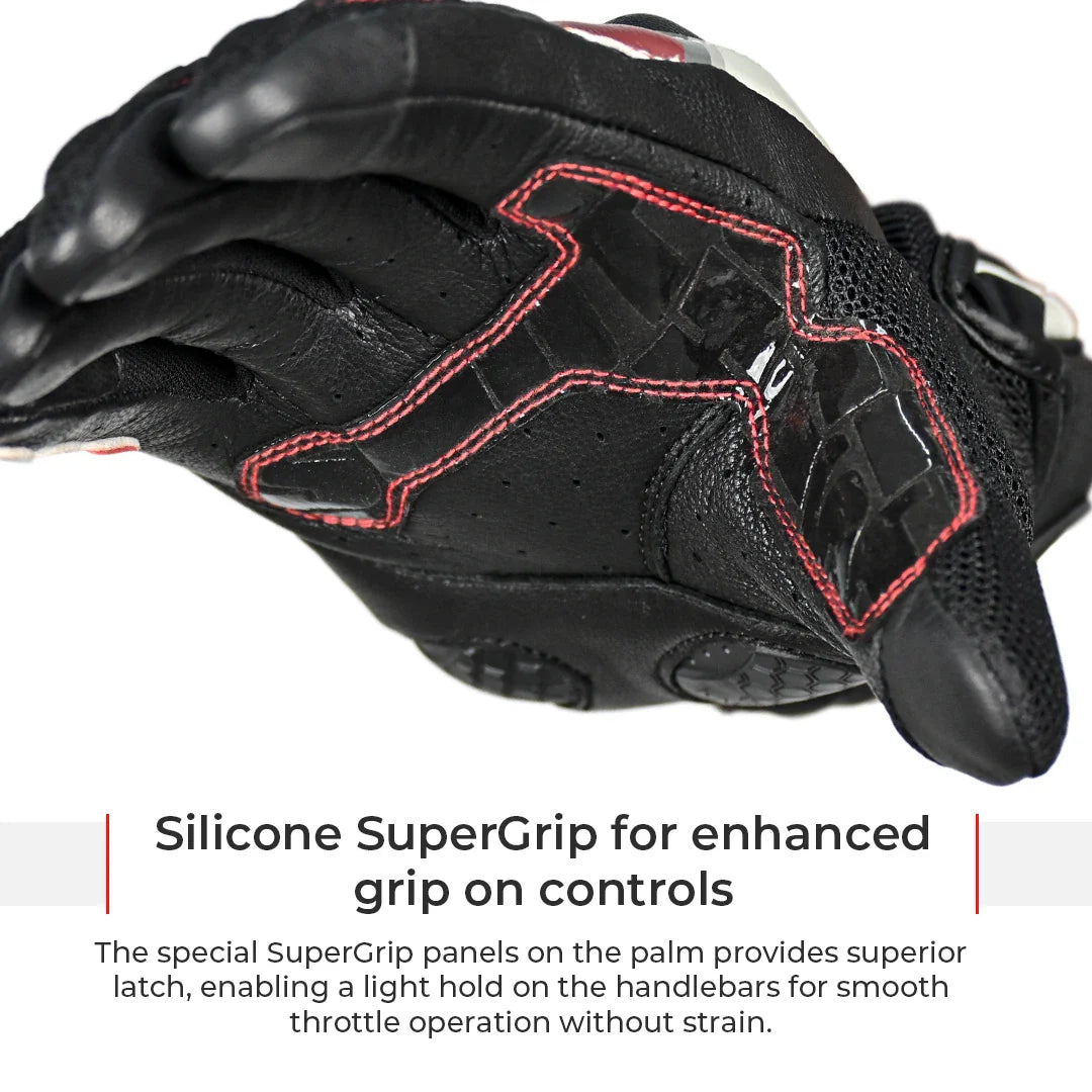 Viaterra Holeshot Pro Semi-Gauntlet Riding Gloves - Motodrift