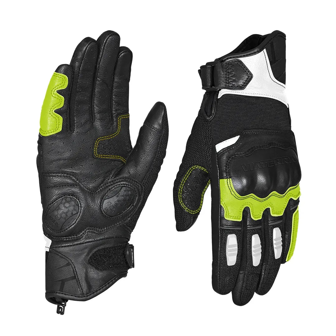 Viaterra Holeshot Riding Gloves For Men - Green - Motodrift