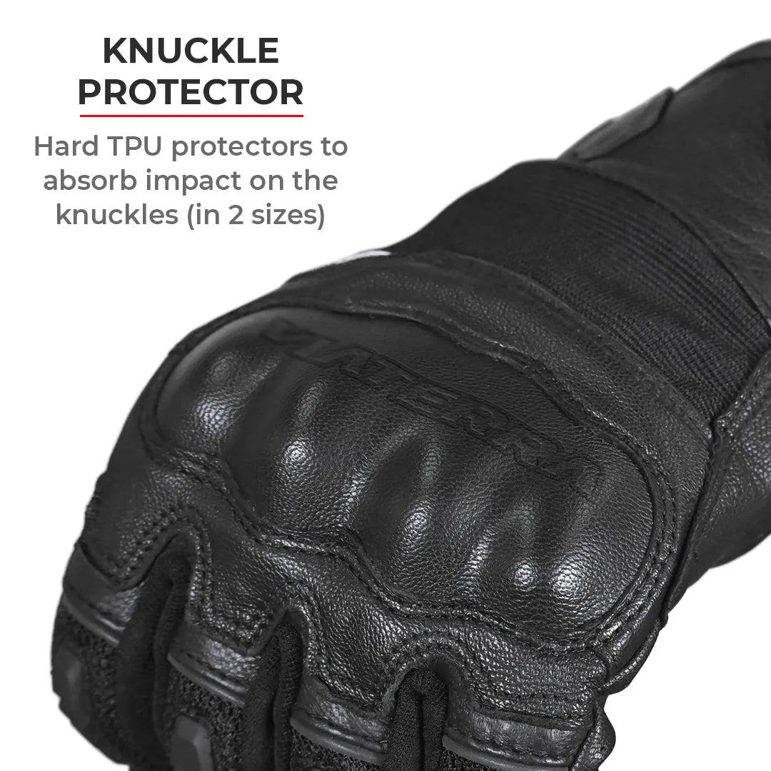 Viaterra Holeshot Riding Gloves For Men - Black - Motodrift