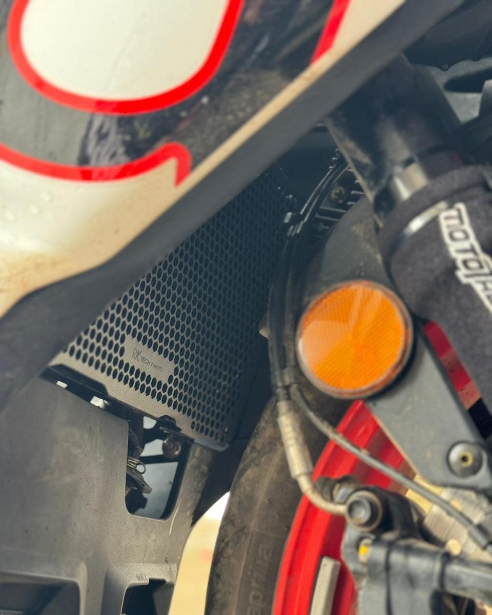 RK Tech Aluminium Radiator Guard for Aprilia 457 - Motodrift