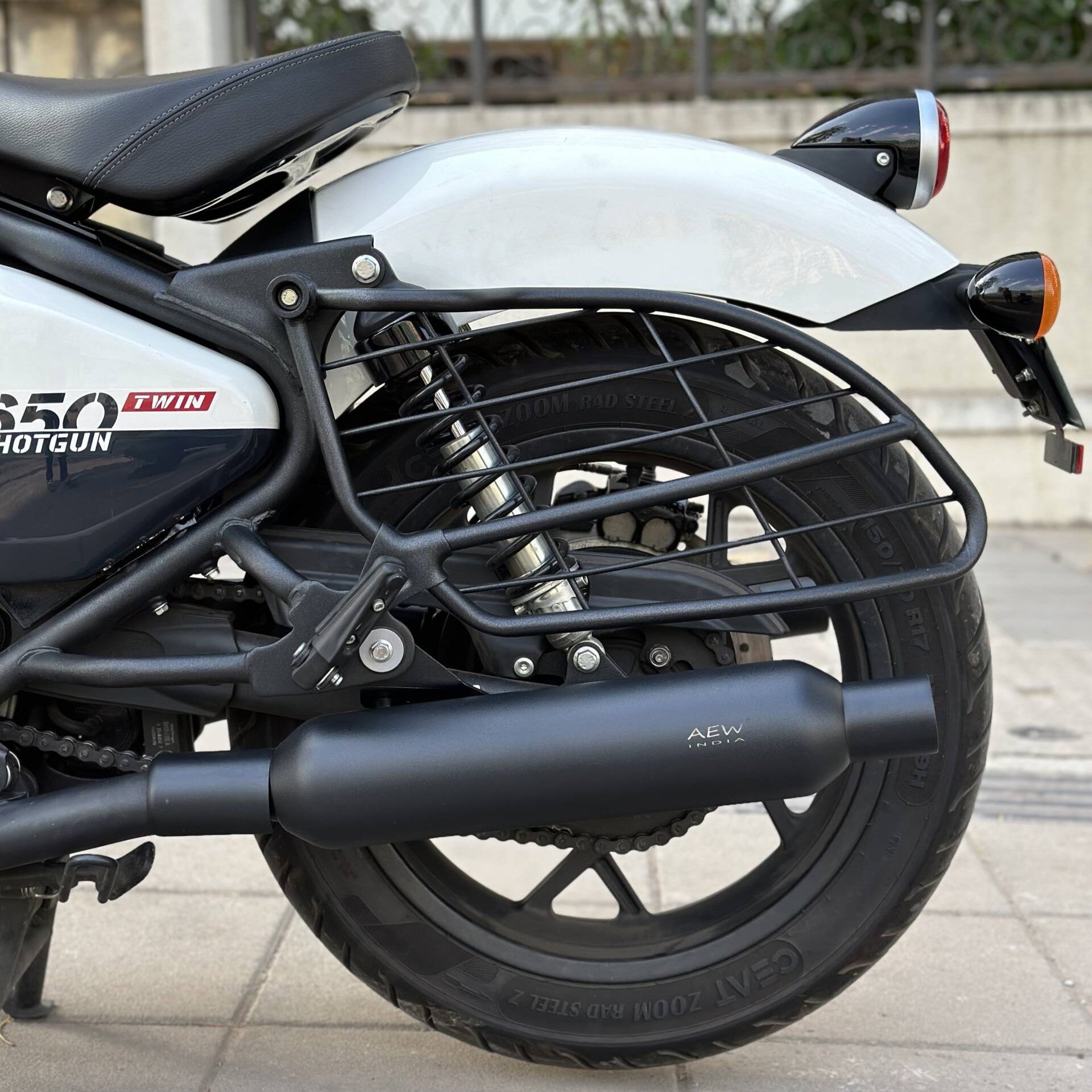 AEW Exhaust For Shotgun 650 Exhaust - Black