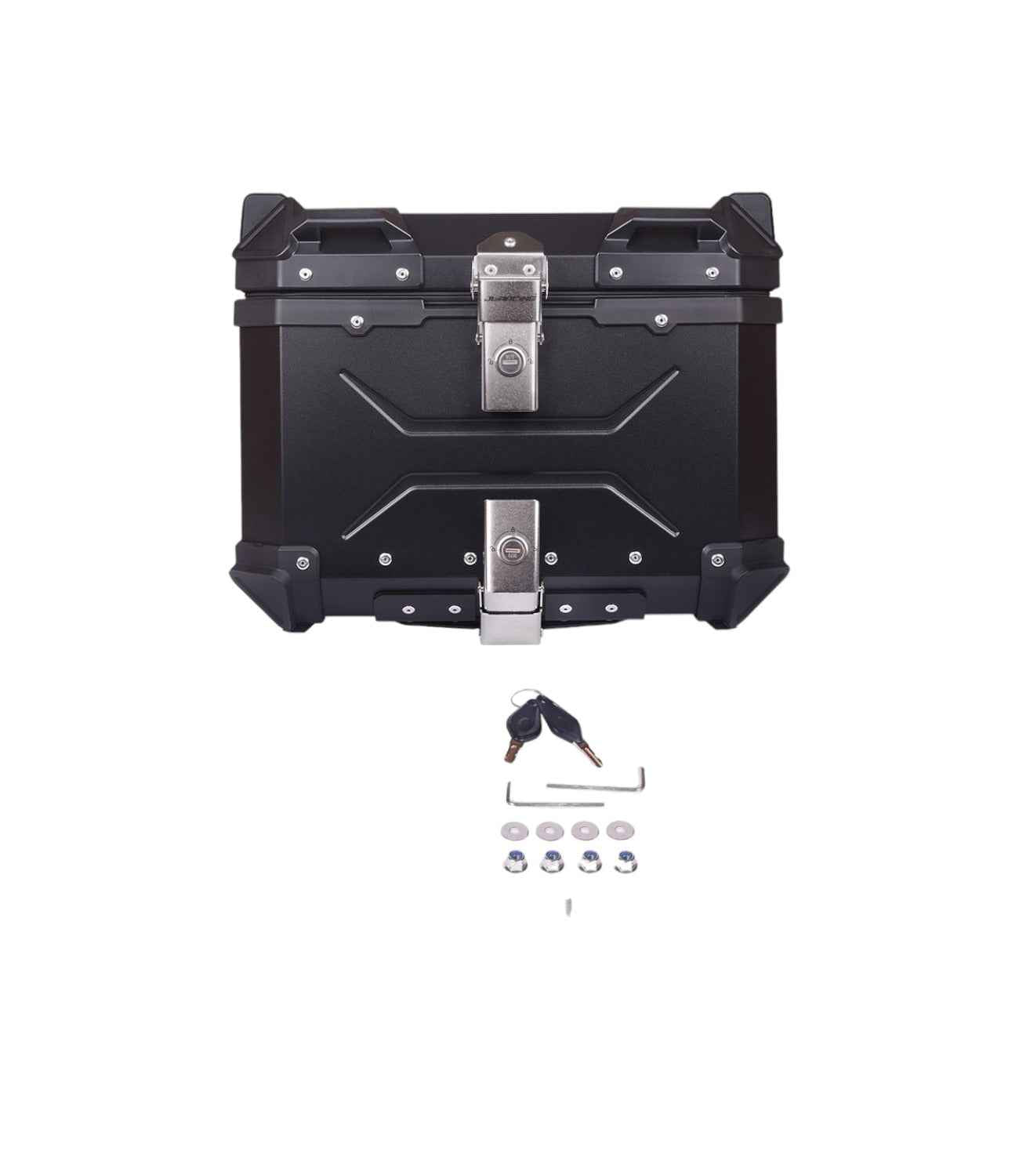 JB Racing Premium SPACE X Top Box 45L Black - Aluminium - Motodrift