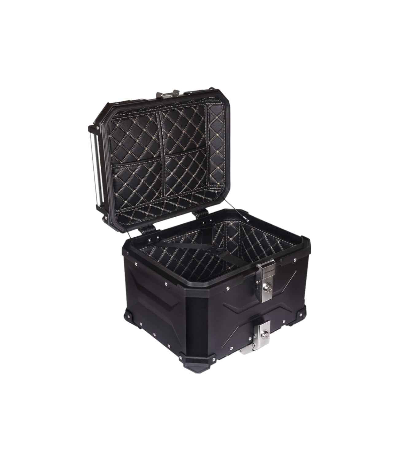 JB Racing Premium SPACE X Top Box 45L Black - Aluminium - Motodrift