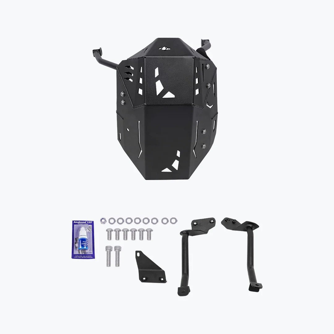 LCB Vambrace Bash Plate Black For Kawasaki Versys 650