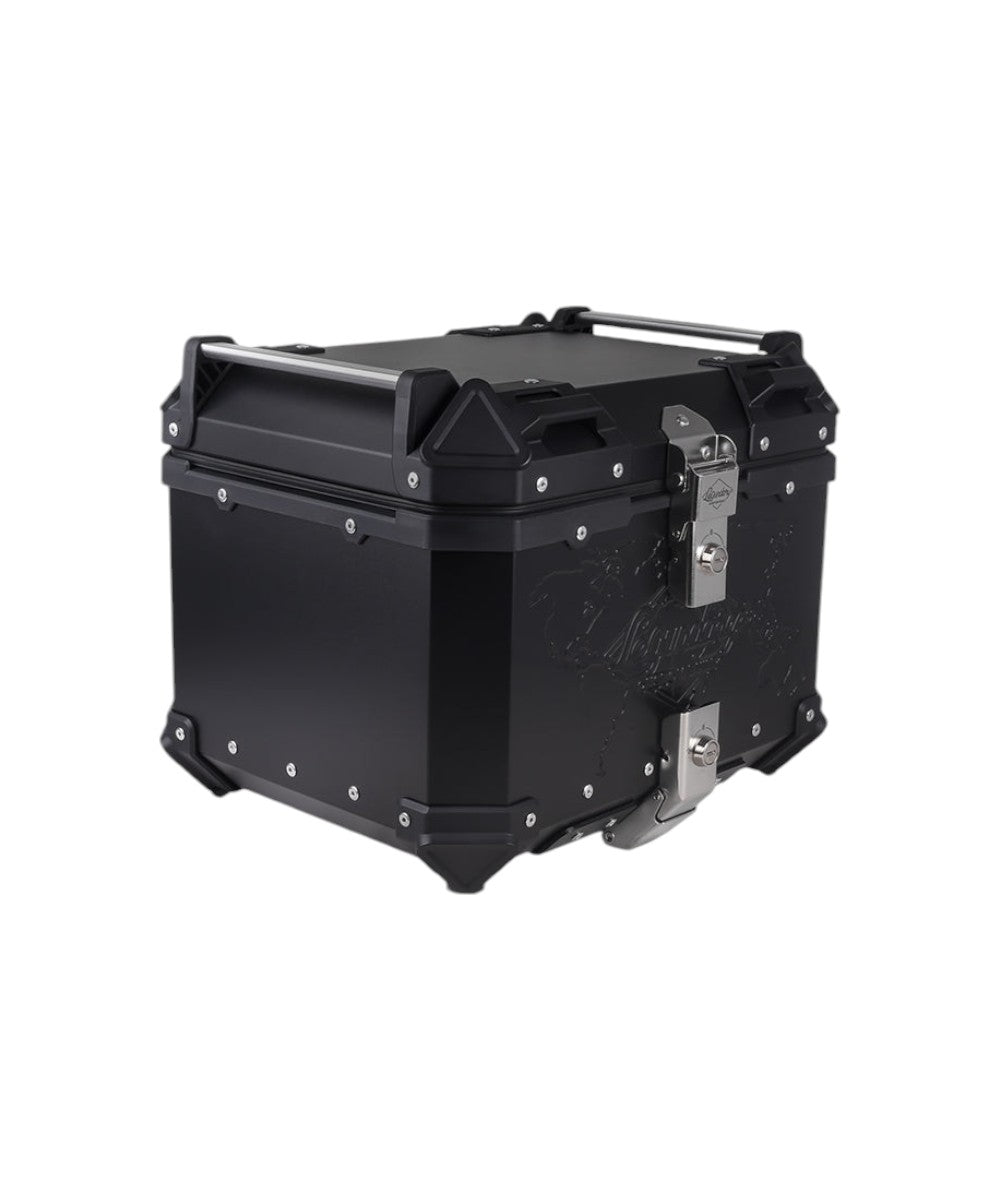 LCB Fort Knox Series TC 45L Aluminium Top Box With Backrest Pad - Motodrift
