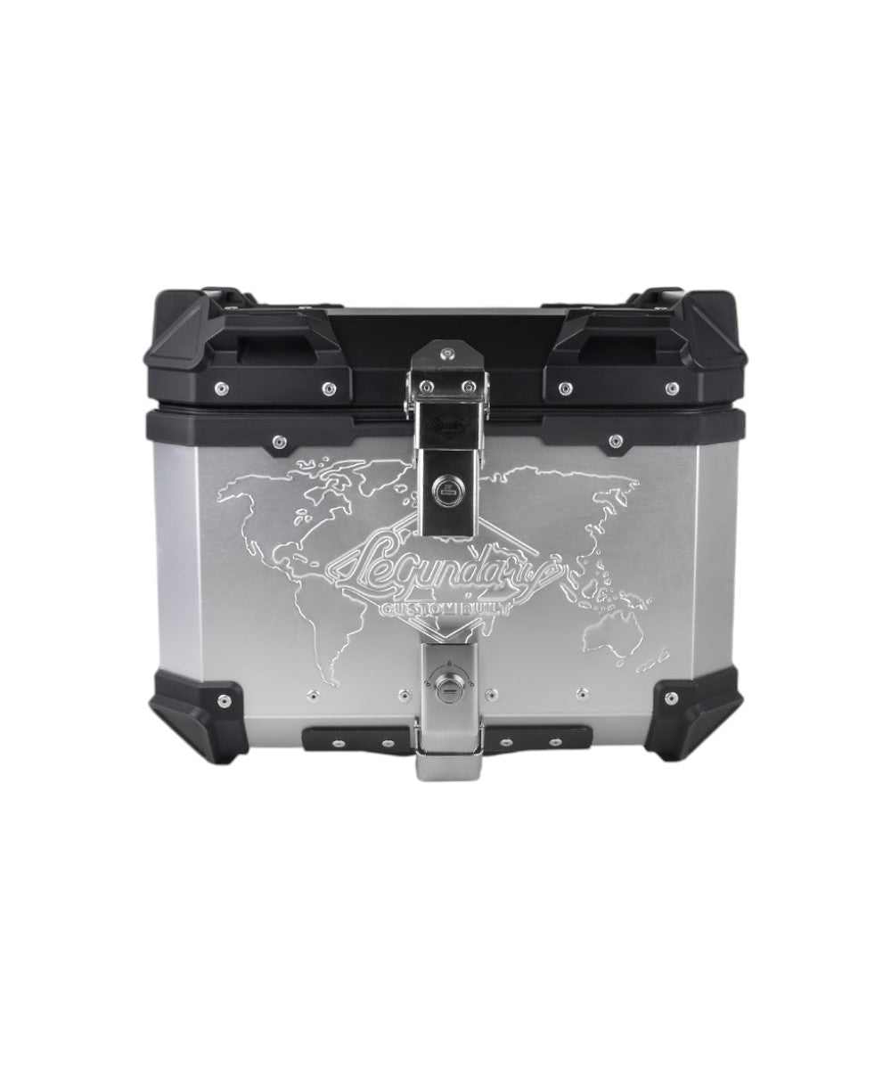LCB Fort Knox Series TC 45L Aluminium Top Box With Backrest Pad - Motodrift