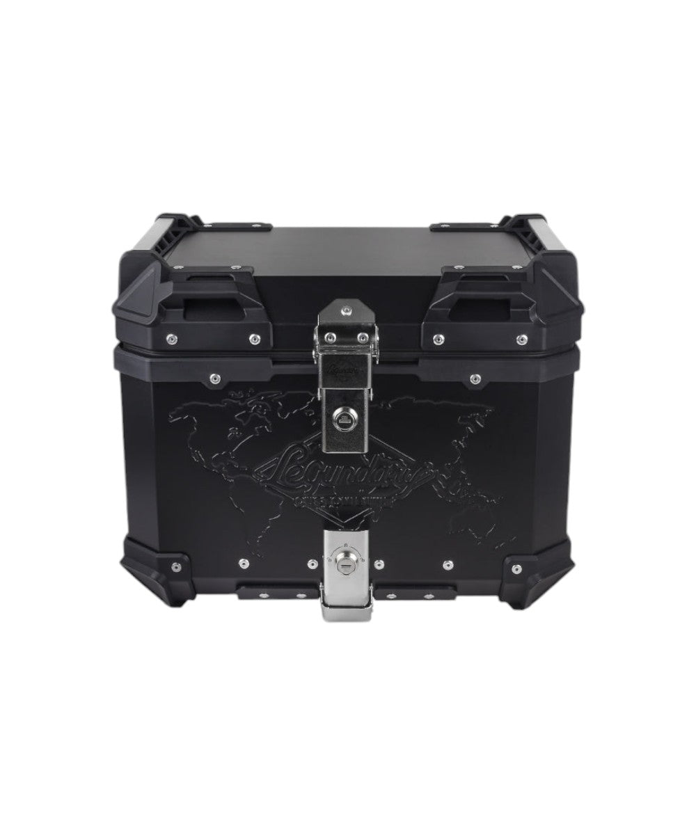 LCB Fort Knox Series TC 45L Aluminium Top Box With Backrest Pad - Motodrift
