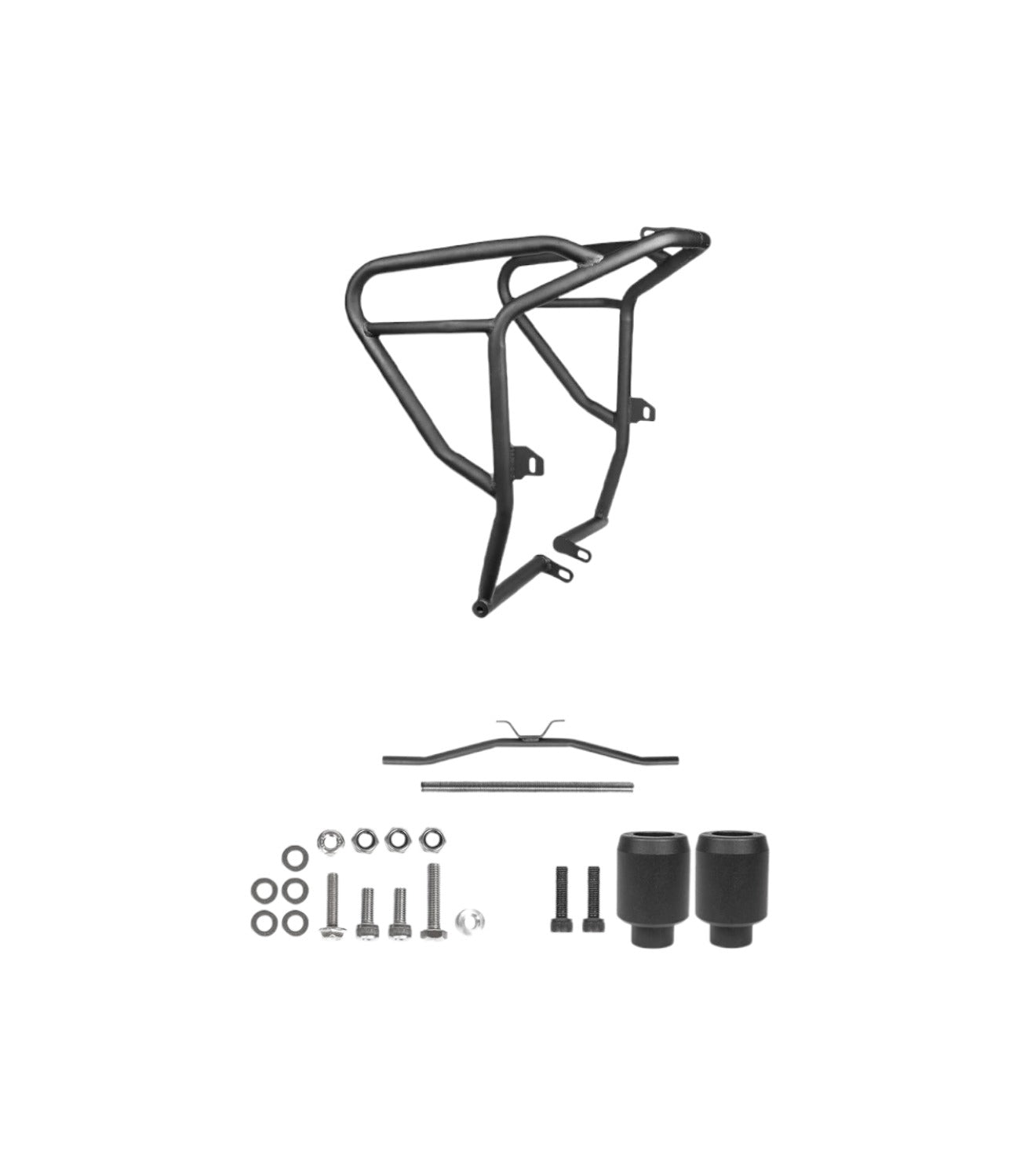 LCB Adrinex Crash Guard With Slider For Suzuki V-Strom 250 SX (Black) - Motodrift