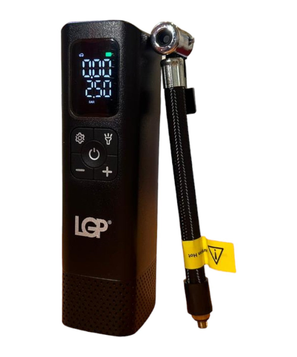 LGP Tyre Inflator T15B with Powerbank Option 4000 Mah Battery - Motodrift