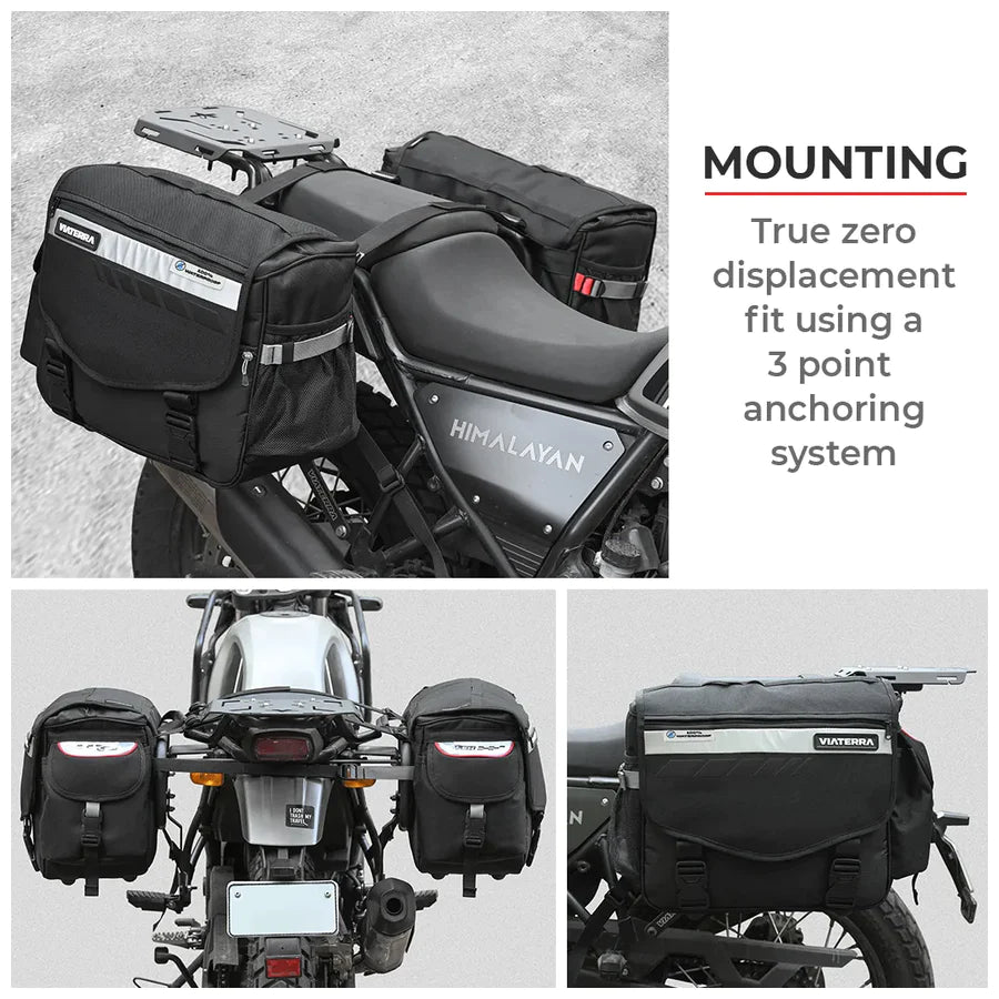 Viaterra Leh - 100% Waterproof Motorcycle Saddlebags - Motodrift