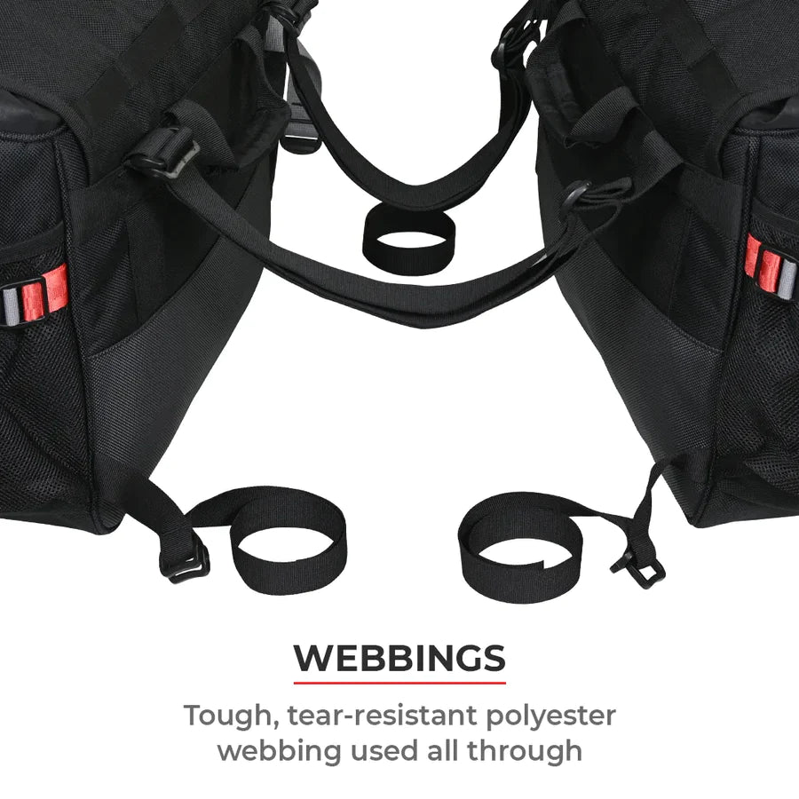 Viaterra Leh - 100% Waterproof Motorcycle Saddlebags - Motodrift