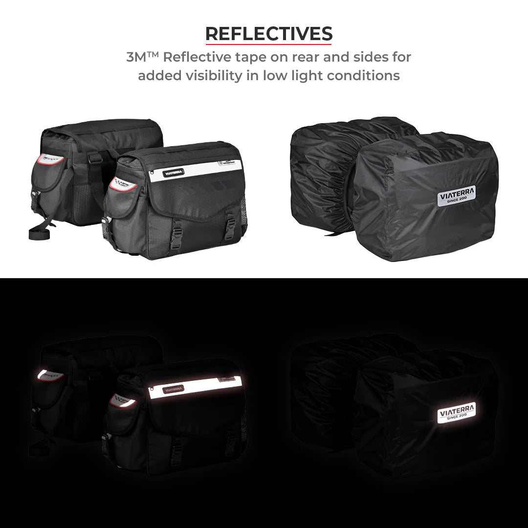 Viaterra Leh Mini 100% Waterproof Saddlebags - Motodrift