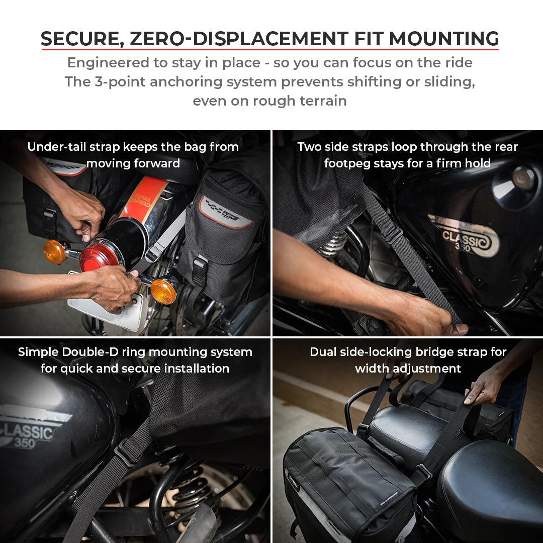 Viaterra Leh Mini 100% Waterproof Saddlebags - Motodrift