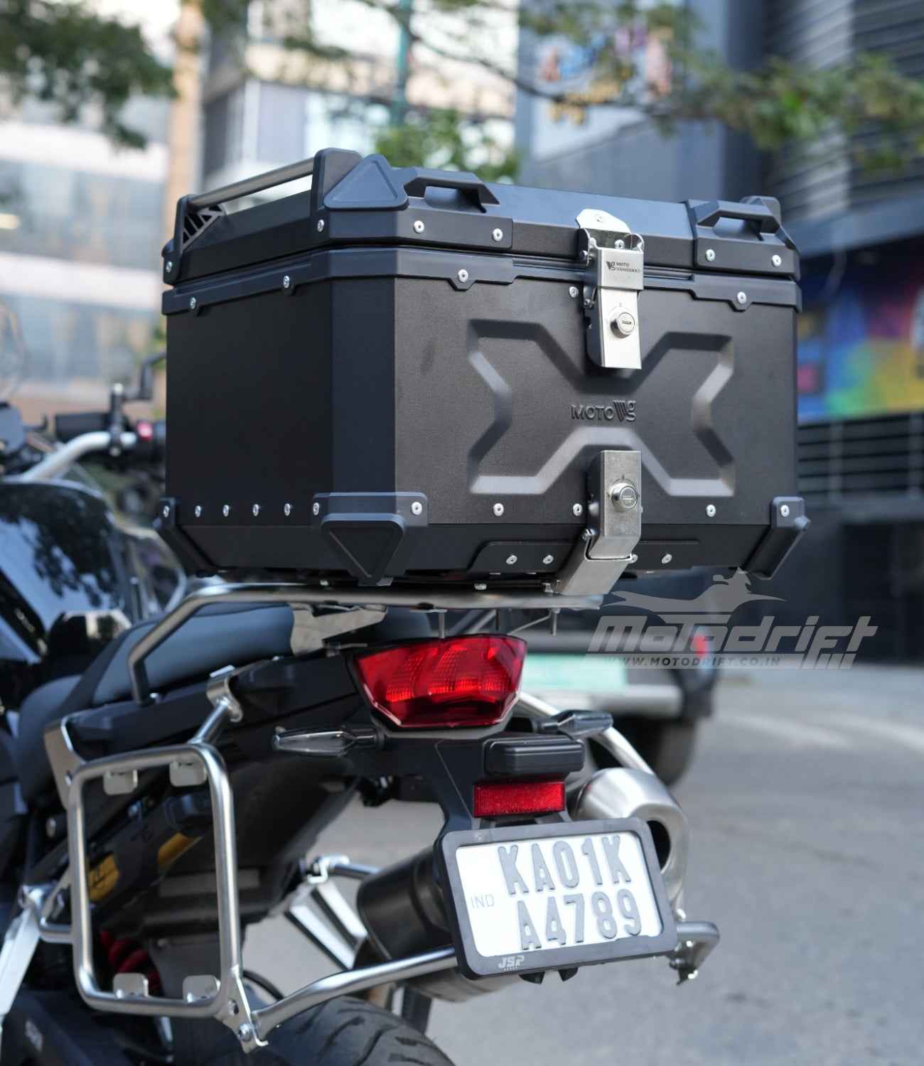 Moto Vanguard 55 Litres Aluminium Top Box - Motodrift