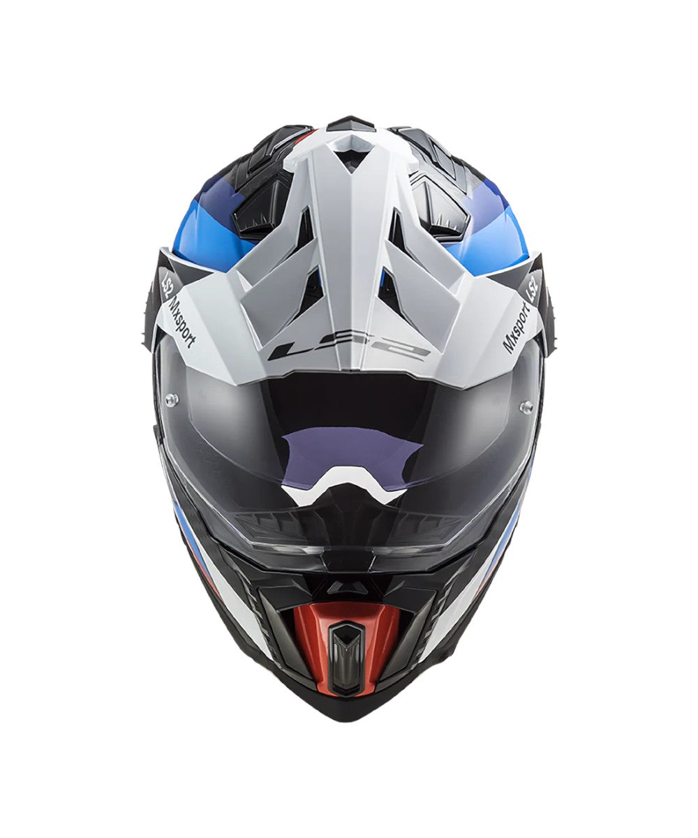 MX701 Explorer Carbon Frontier Gloss Black Blue - Motodrift