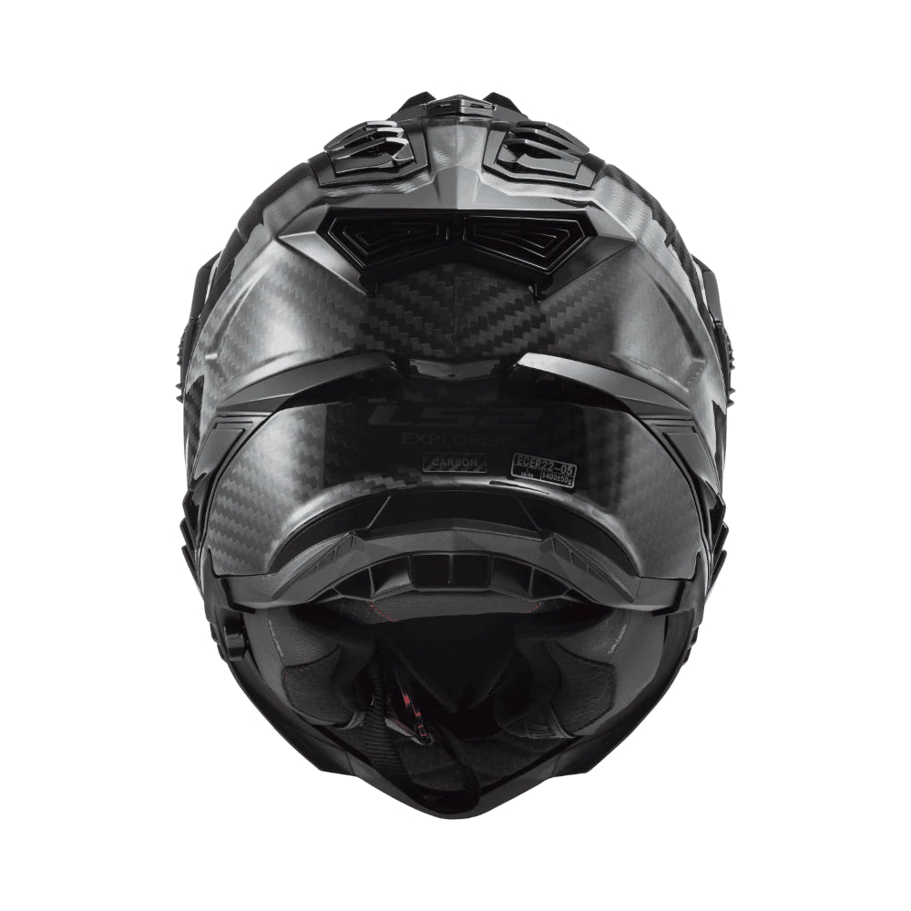 LS2 MX701 Explorer Carbon Solid Gloss Carbon
