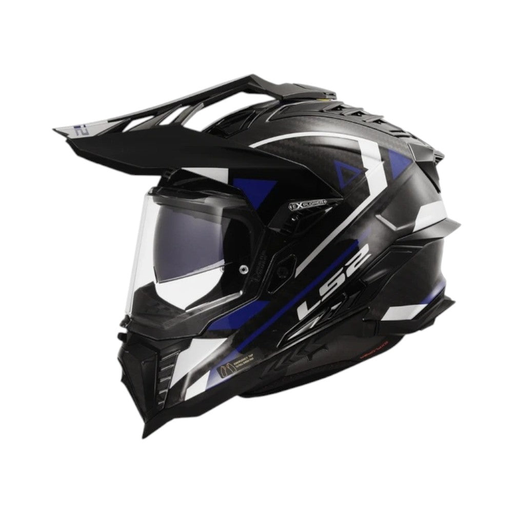 LS2 MX701 Explorer Carbon Adventure Blue