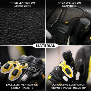 VIATERRA GRID MK3 – Full Gauntlet Riding Gloves - Motodrift