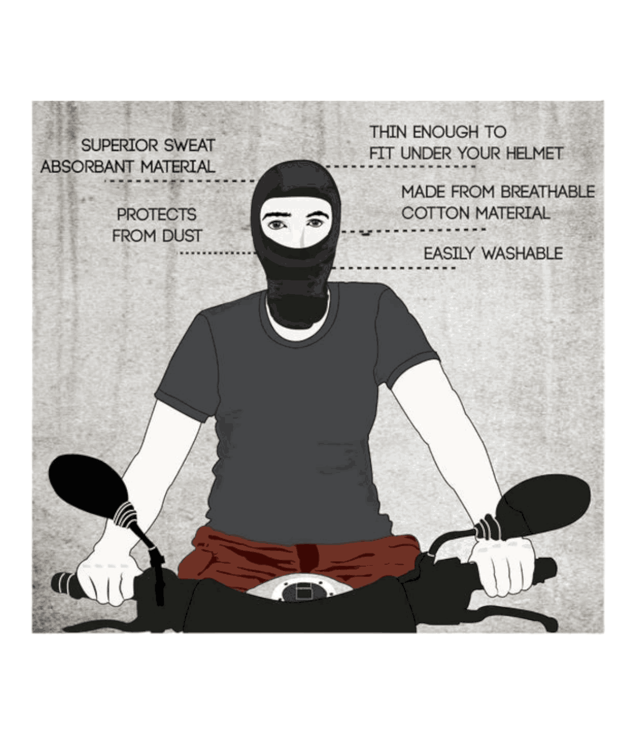 Mototech Storm Balaclava - Grey - Motodrift