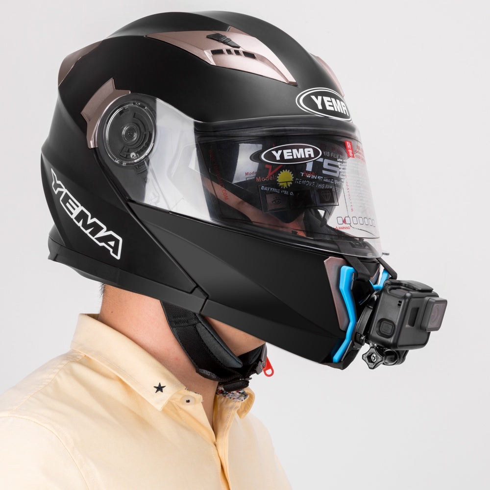 Telesin Motorcycle Helmet Chin Mount For Action Cameras - Motodrift