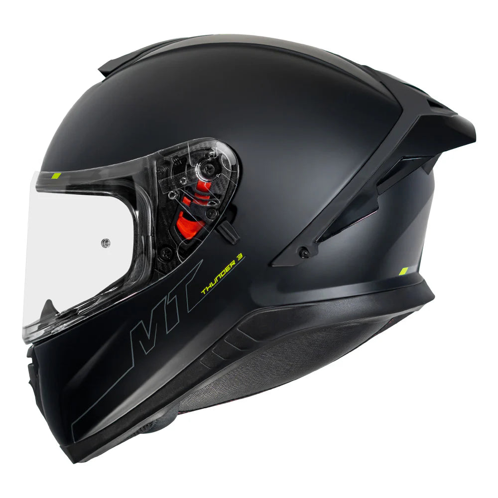 MT Thunder 3 Pro Solid Helmet (Matt) - Motodrift