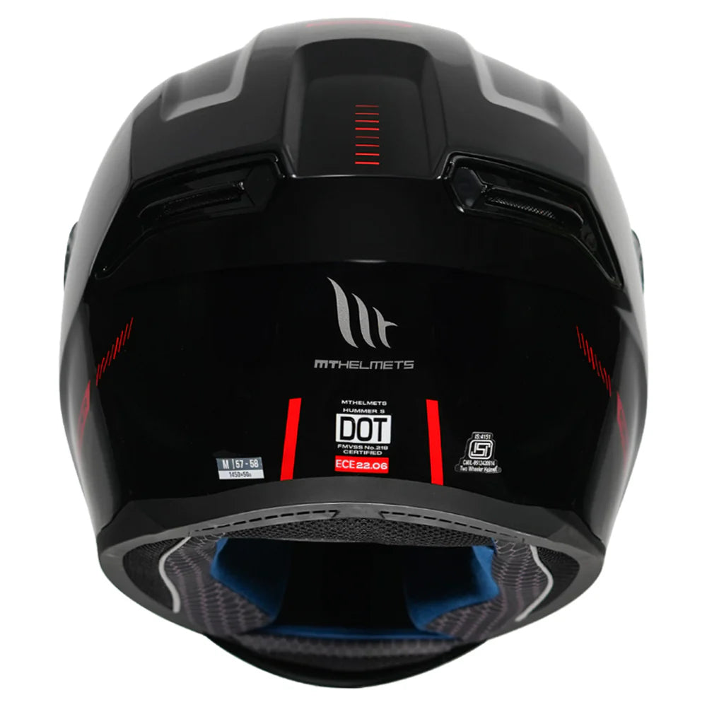 MT Hummer B Solid Helmet (Gloss) - Motodrift