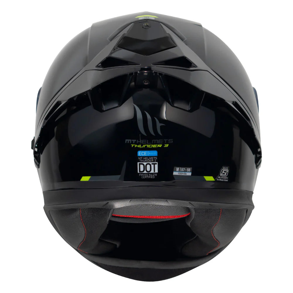 MT Thunder 3 Pro Solid Helmet (Gloss) - Motodrift