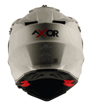 Axor XCross Dual Visor Helmet Nickel Red - Motodrift