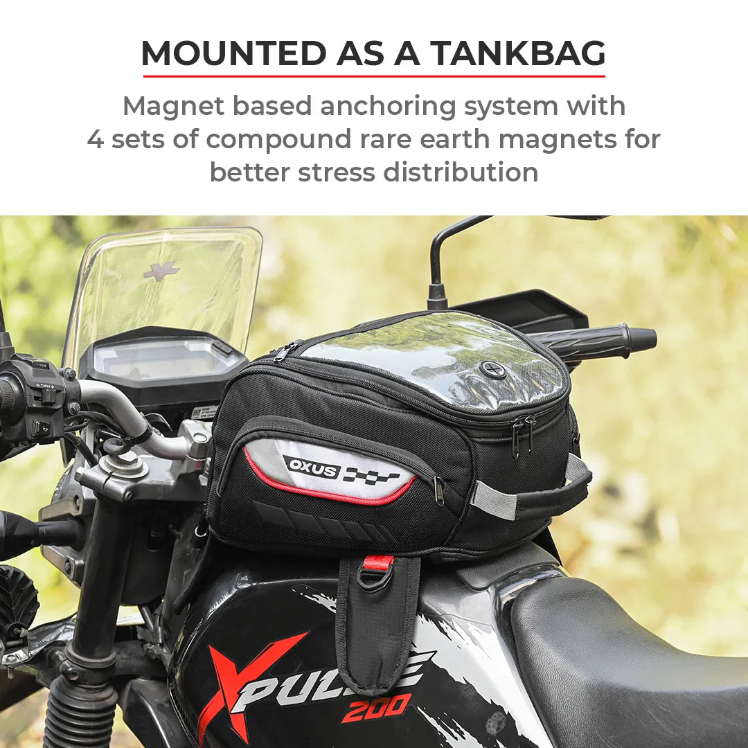 VIATERRA OXUS Magnetic Motorcycle Tank Bag (Magnet Based) - Motodrift