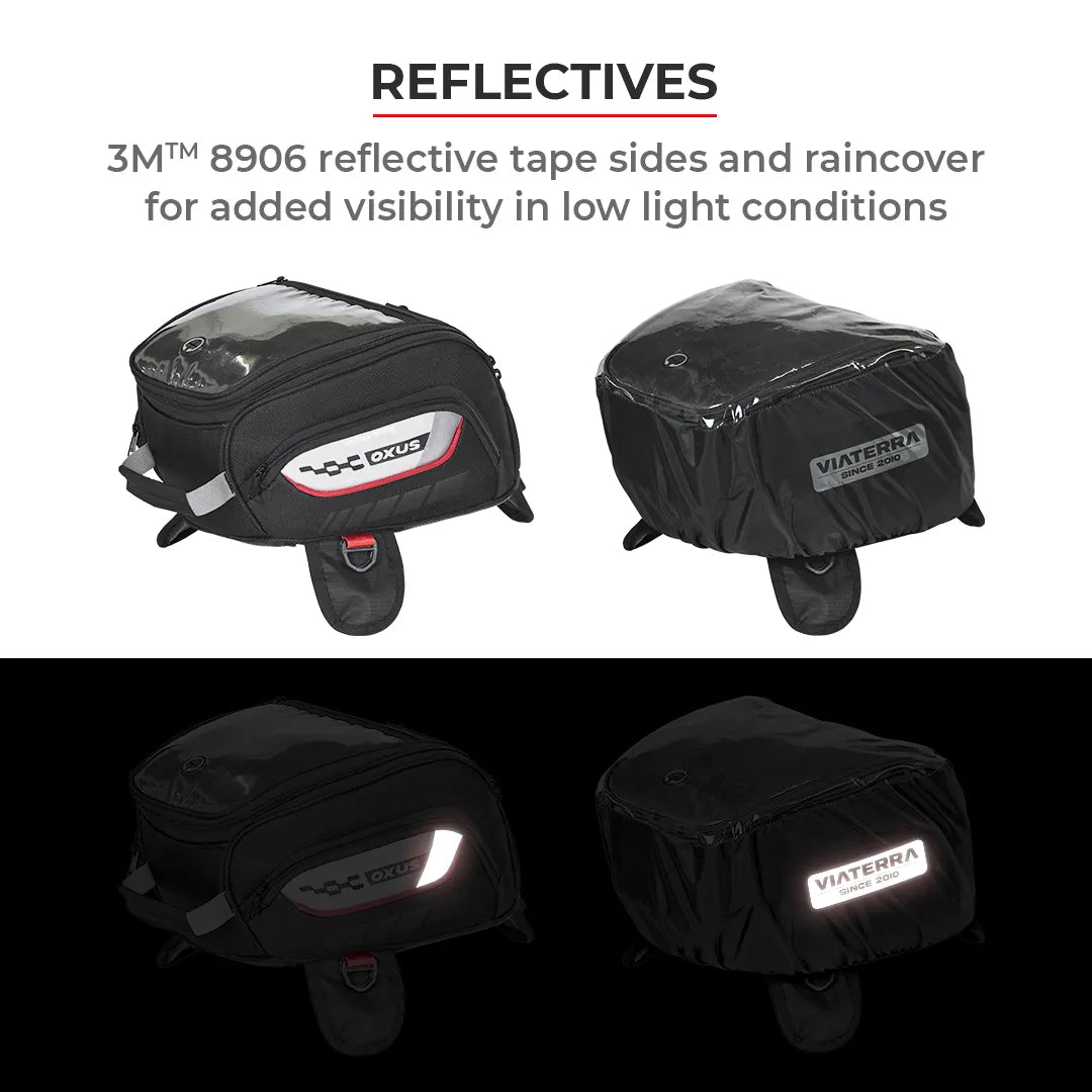 VIATERRA OXUS Universal Motorcycle Tank Bag (Strap Based) - Motodrift
