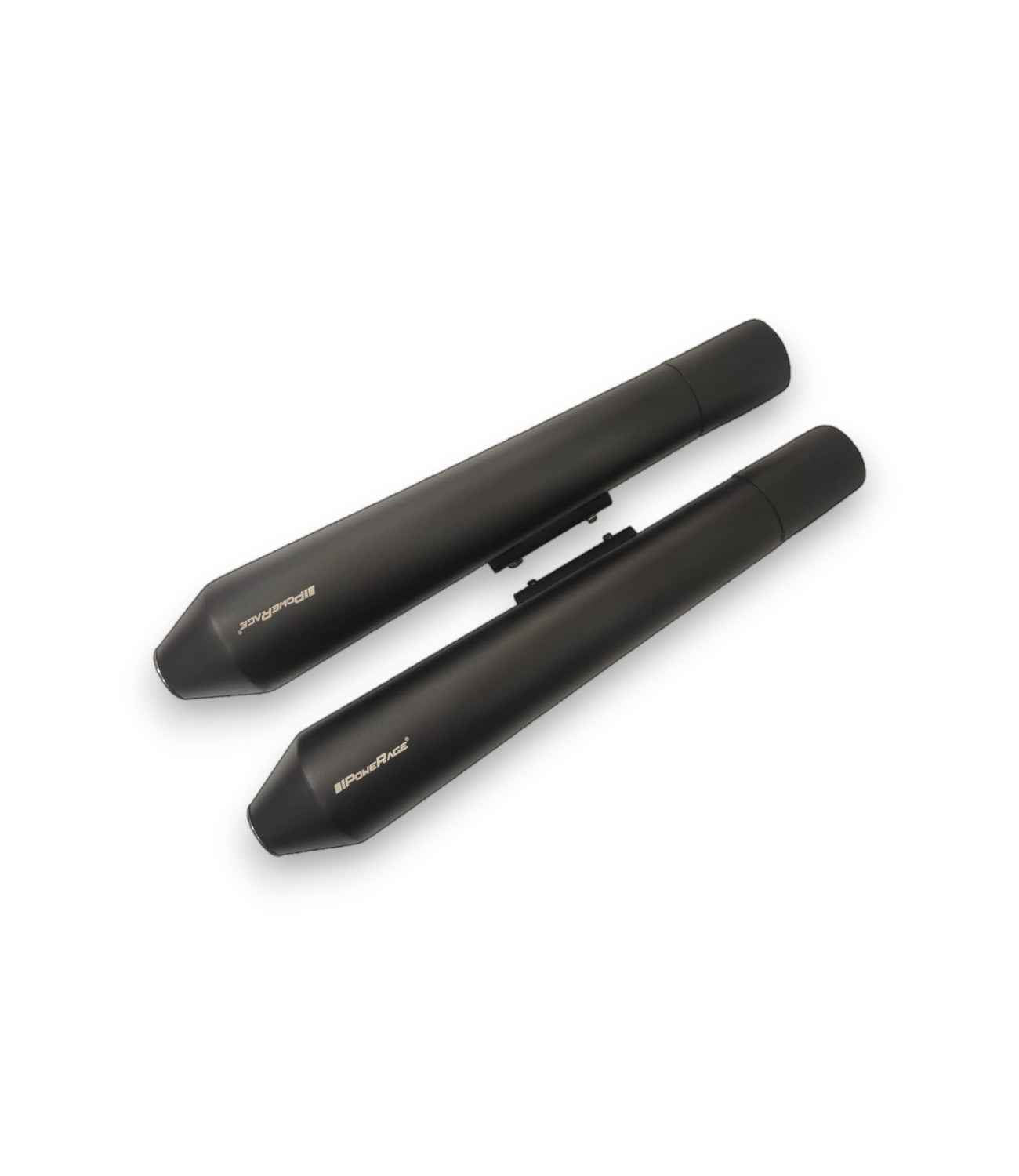 Powerage Slip-Ons Exhaust For RE 650 Twins Black - Long - Motodrift